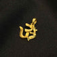 22K Gold Om Pendant - Sacred Symbol of Peace & Harmony (Without Chain)