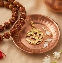 PSJ 22KT Gold Lord Swaminarayan Pendant | Divine Spiritual Gold Locket