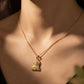 22KT Yellow Gold Allah Arabic Calligraphy Pendant | Islamic Religious Jewelry