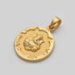 22KT Yellow Gold Khanda Pendant | Sikh Religious Symbol Jewelry