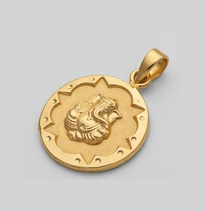 22KT Yellow Gold Khanda Pendant | Sikh Religious Symbol Jewelry