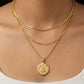 22KT Yellow Gold Khanda Pendant | Sikh Religious Symbol Jewelry