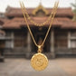 22KT Yellow Gold Khanda Pendant | Sikh Religious Symbol Jewelry