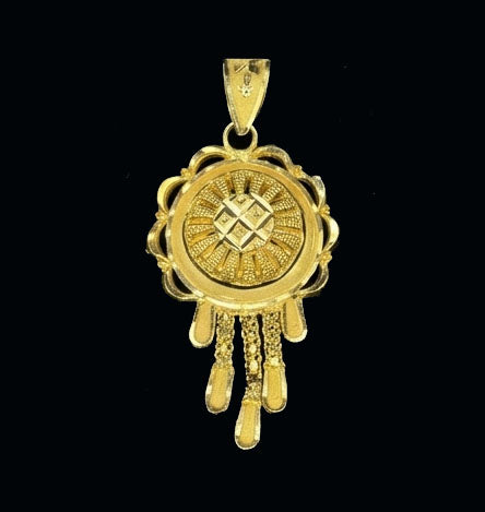 22KT Gold Lord Hanuman Pendant | Bajrangbali Religious Gold Jewelry