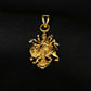 22K Gold Goddess Durga Pendant – Intricately Designed Spiritual Charm for Daily and Festive Wear