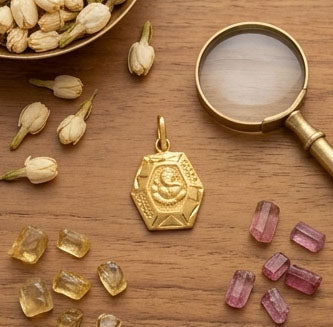 22KT Gold Goddess Lakshmi Pendant | Wealth & Prosperity Religious Jewelry