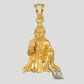 PSJ 22KT Yellow Gold Khanda Pendant | Sikh Religious Symbol Jewelry