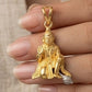 PSJ 22KT Yellow Gold Khanda Pendant | Sikh Religious Symbol Jewelry