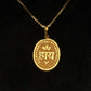 22K Gold "Shree" Inscribed Oval Pendant (Without Chain)