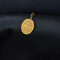 22K Gold "Shree" Inscribed Oval Pendant (Without Chain)