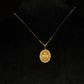 22K Gold "Shree" Inscribed Oval Pendant (Without Chain)