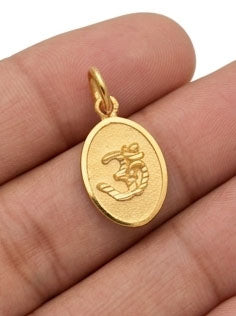 22KT Gold Lord Shiva Pendant | Mahadev Spiritual Gold Jewelry