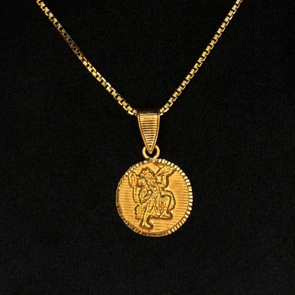 22K Gold Hanuman Pendant (Without Chain)
