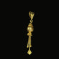 22KT Yellow Gold Lord Krishna Pendant | Divine Flute Krishna Jewelry 22PD36