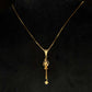 22K Gold Filigree Pendant with Dangling Beads (Without Chain)