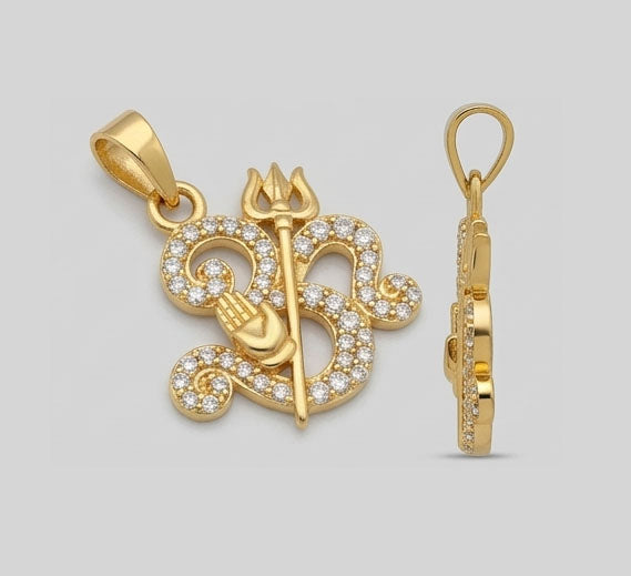 22KT Gold Lord Shiva Pendant | Mahadev Religious Gold Locket