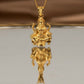 Divine 22KT Yellow Gold Goddess Lakshmi Pendant for Wealth & Prosperity