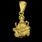 Divine 22KT Yellow Gold Goddess Lakshmi Pendant for Wealth & Prosperity