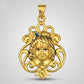 22KT Gold Om Sun Pendant | Spiritual Surya Aum Gold Jewelry