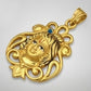 22KT Gold Om Sun Pendant | Spiritual Surya Aum Gold Jewelry