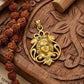 22KT Gold Om Sun Pendant | Spiritual Surya Aum Gold Jewelry