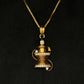 22K Gold Shiva Lingam Pendant with Diamond Accents (Without Chain)