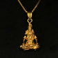 22K Gold Meditating Figure Pendant (Without Chain)