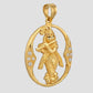 22KT Yellow Gold Lord Swaminarayan Pendant | Spiritual Gold Locket