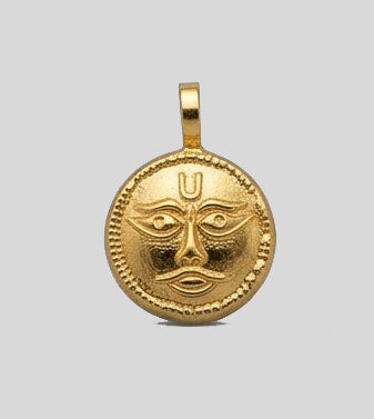 22KT Yellow Gold Lord Ganesha Pendant | Divine Vinayaka Religious Jewelry