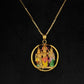 22K Gold Ram Darbaar Pendant - Divine Blessings & Protection (Without Chain)
