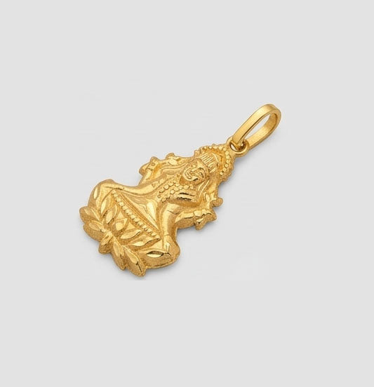 22KT Gold Lord Hanuman Pendant | Bajrangbali Devotional Gold Locket