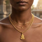 22KT Gold Lord Hanuman Pendant | Bajrangbali Devotional Gold Locket