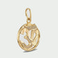 22KT Gold Goddess Lakshmi Pendant | Wealth & Prosperity Religious Jewelry