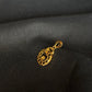 22K Gold Circular Filigree Pendant with Central Detail (Without Chain)
