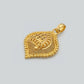 22KT Yellow Gold Lord Ganesha Oval Pendant | Divine Religious Jewelry