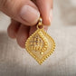 22KT Yellow Gold Lord Ganesha Oval Pendant | Divine Religious Jewelry