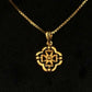 22K Gold Quatrefoil Cross Pendant (Without Chain)