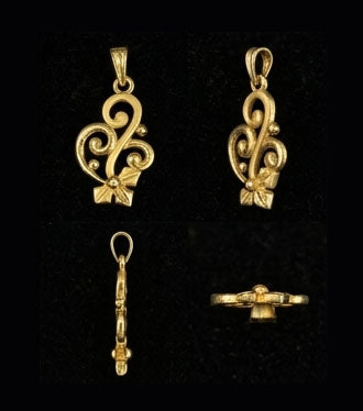 22KT Yellow Gold Sai Baba Pendant | Shirdi Sai Devotional Jewelry