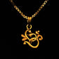 22K Gold Om Symbol Pendant (Without Chain)
