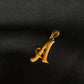 22K Gold Letter "A" Script Pendant (Without Chain)