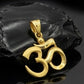 Minimalist 22KT Gold Om Pendant | Spiritual Yellow Gold Jewelry