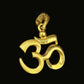 Minimalist 22KT Gold Om Pendant | Spiritual Yellow Gold Jewelry