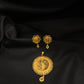 22K Gold Pendant Set with Matching Earrings. (without chain)