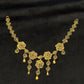 22K Gold Statement Necklace and Earrings Set