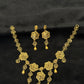 22K Gold Statement Necklace and Earrings Set
