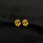 22K Gold Necklace and Stud Earrings Set