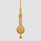 22KT Gold Teardrop Maang Tikka | Embossed Traditional Gold Jewelry