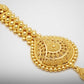 22KT Gold Teardrop Maang Tikka | Embossed Traditional Gold Jewelry
