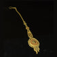 22KT Gold Chandbali Style Maang Tikka | Royal Meenakari Gold Jewelry