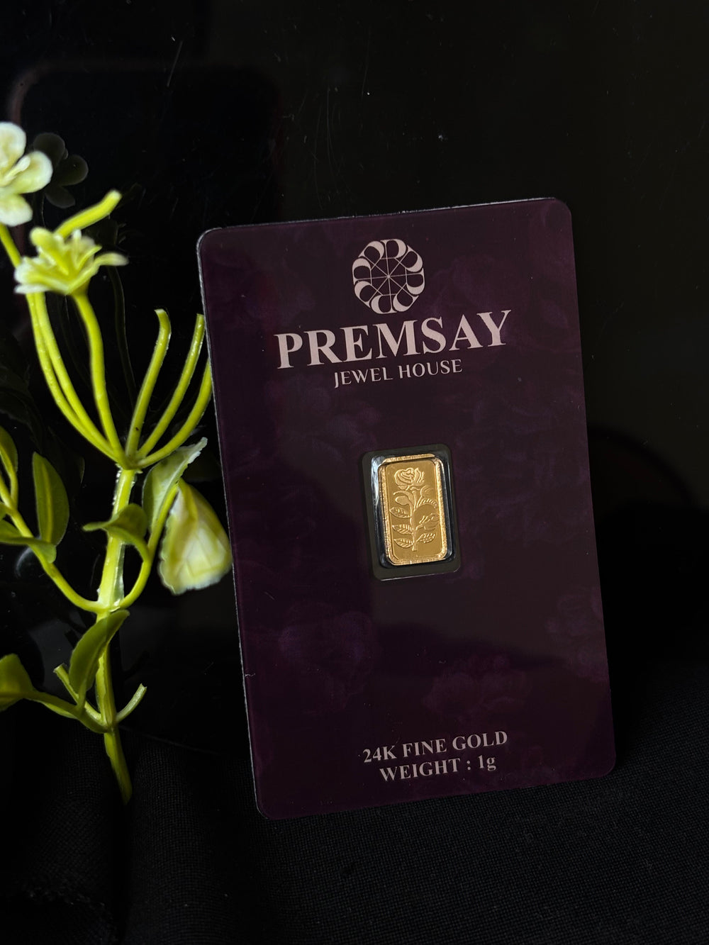 Premsay Jewel House 24K (995) Pure Gold Coin - 1 Grams